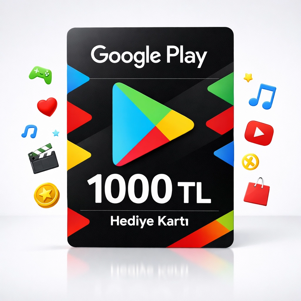 Google Play 1000 TL Hediye Kartı