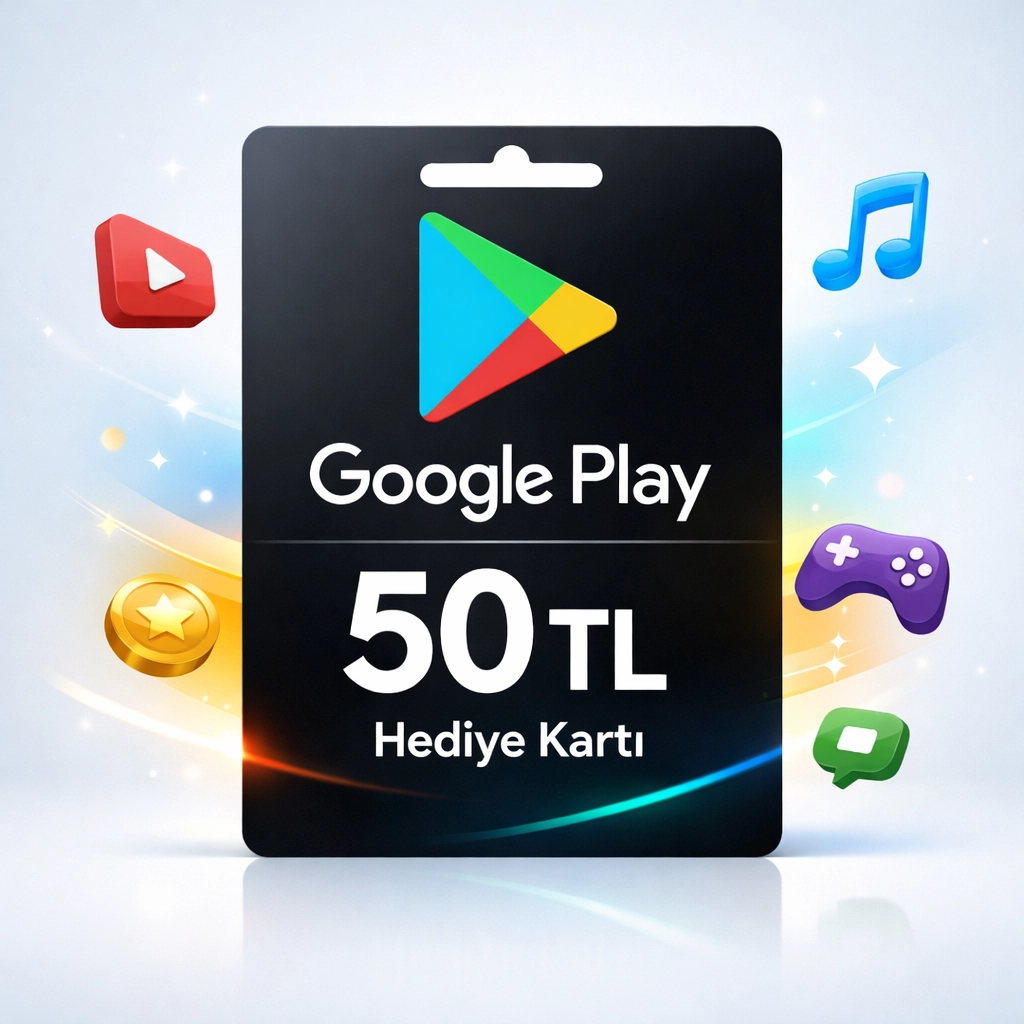 Google Play 50 TL Hediye Kartı