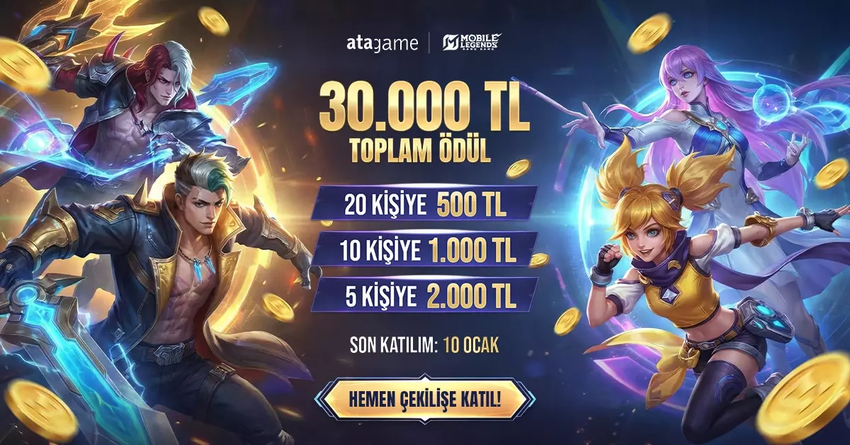 Atagame’den MLBB Oyuncularına Özel Yeni Yıl Çekilişi Başladı! 🎉