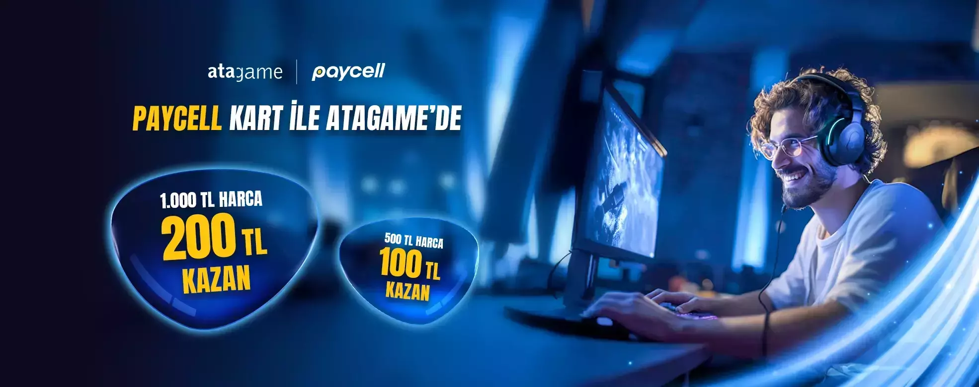 Atagame’de tüm oyunlarda geçerli anında 200 TL Nakit İade!