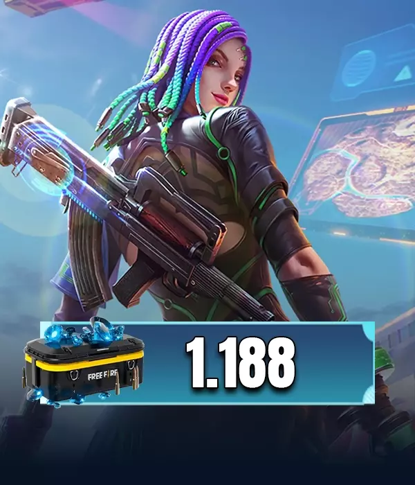 Free Fire 1080 + 108 Diamond