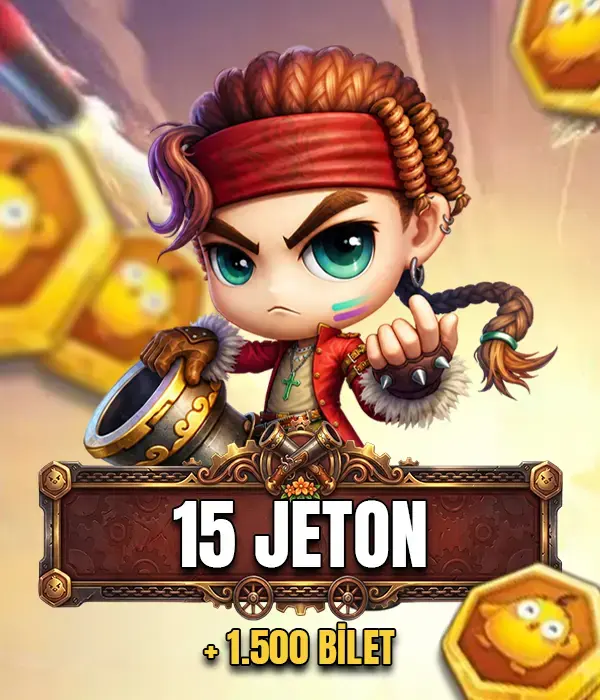 15 Civciv Jetonu + 1.500 Bilet