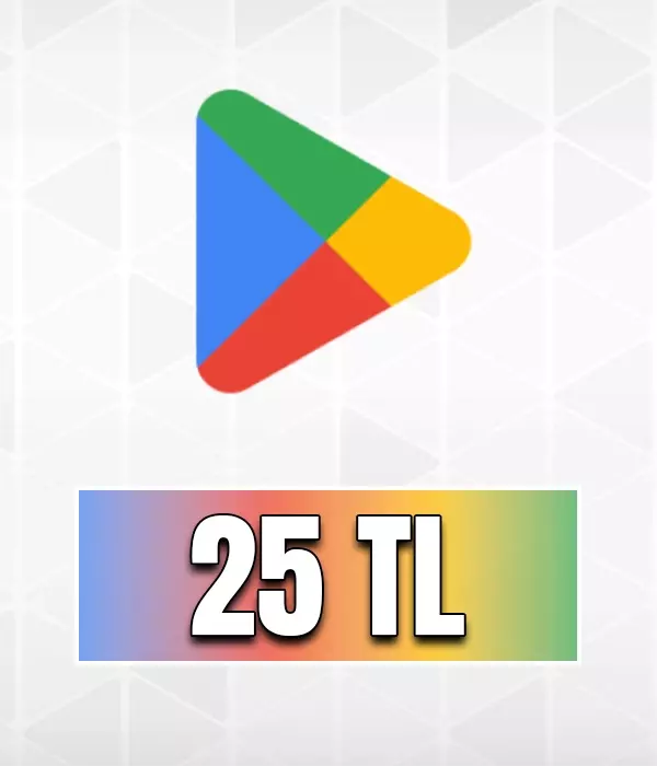 Google Play 25 TL Bakiye Kartı