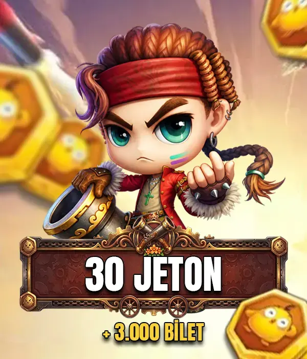 30 Civciv Jetonu + 3.000 Bilet