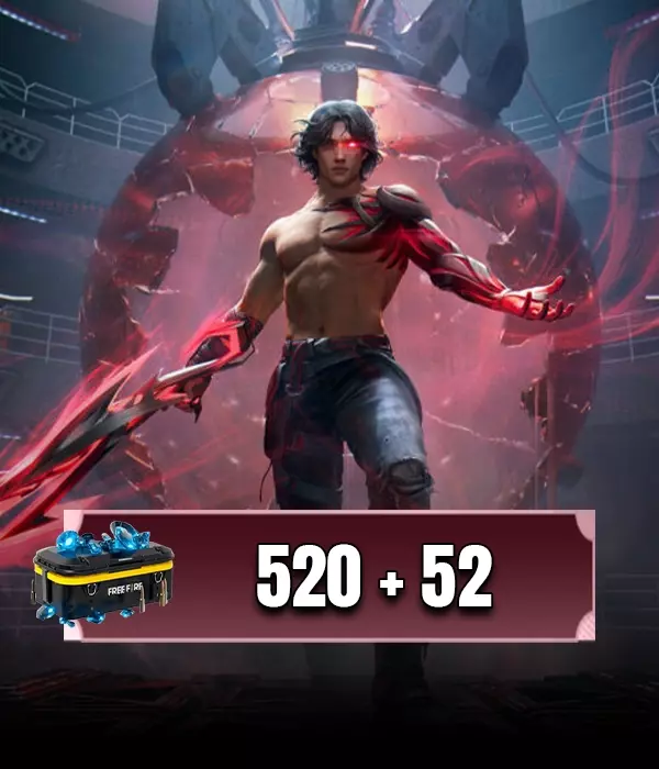 BR  Free Fire 520 + 52 Elmas