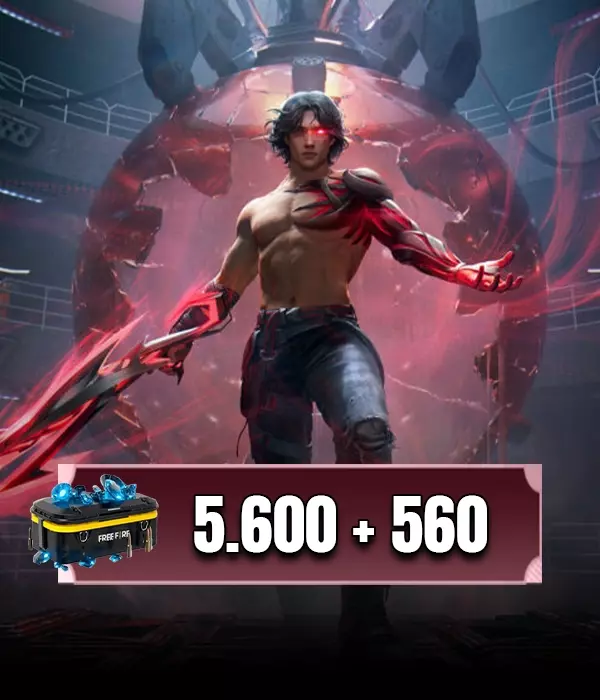 BR  Free Fire 5600 + 560 Elmas