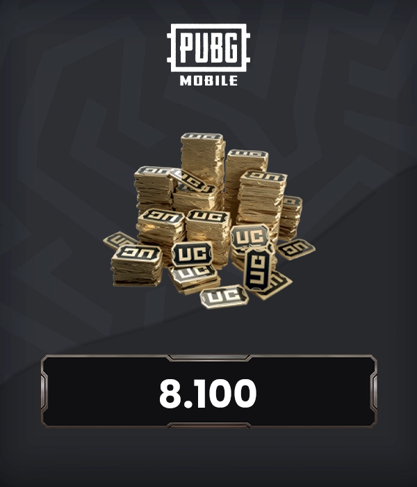 PUBG Mobile 8100 UC