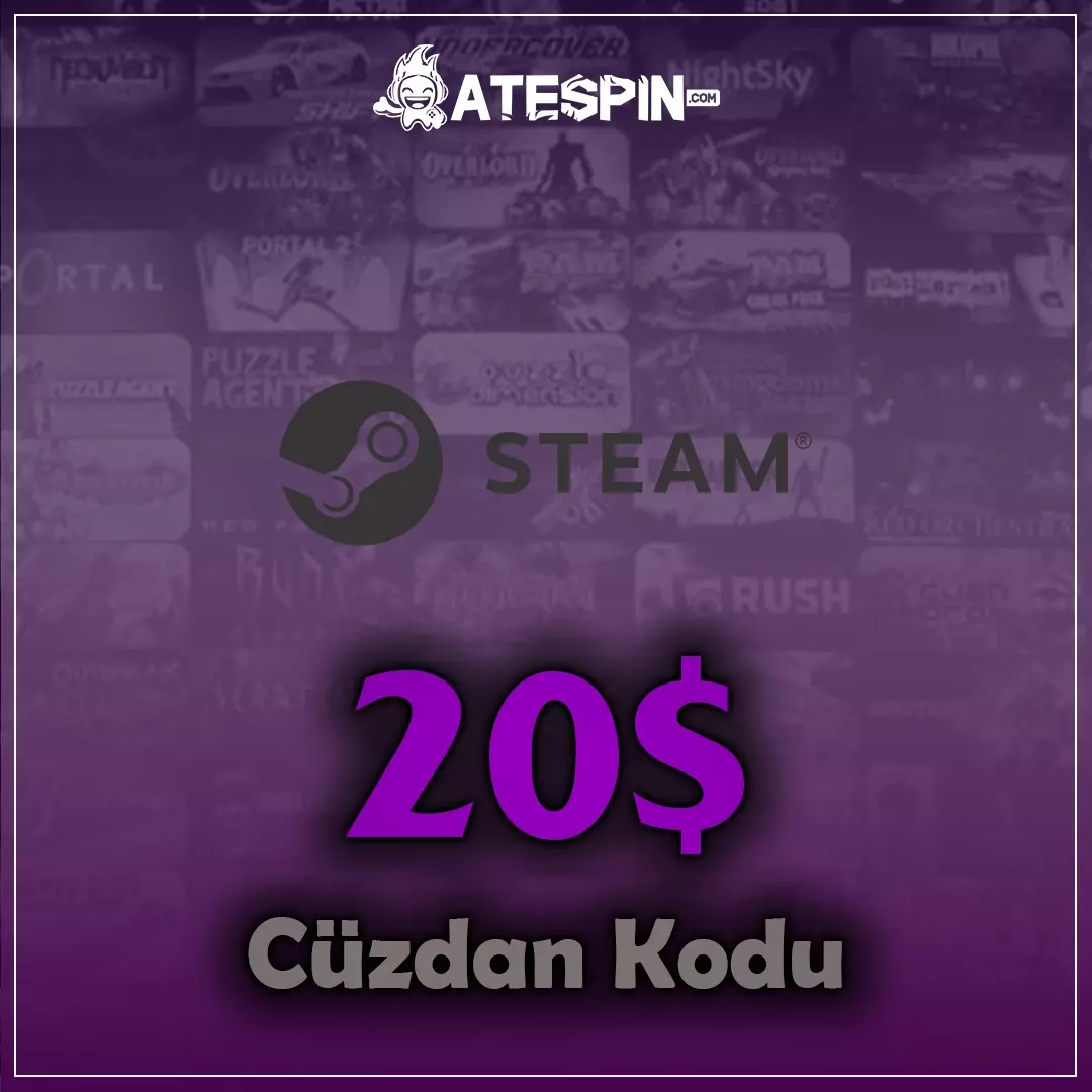 Steam 20 USD Cüzdan Kodu