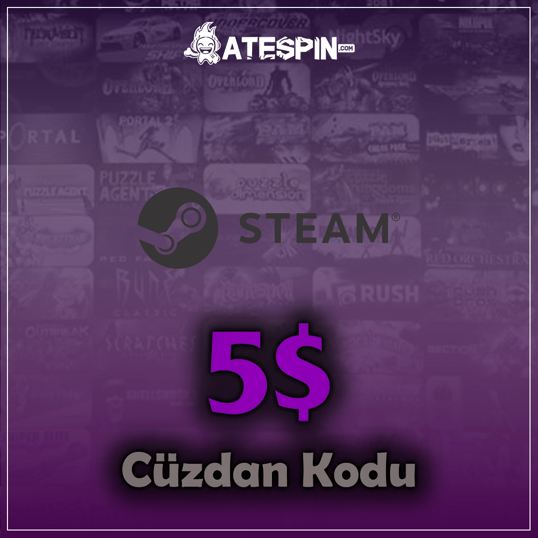 Steam 5 USD Cüzdan Kodu