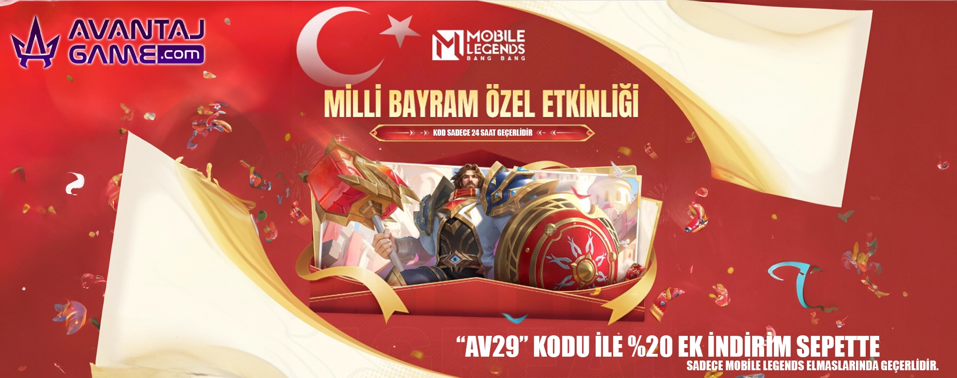 🎉 Bayrama Özel Mobile Legends Elmas İndirimi AvantajGame’de! 🎉