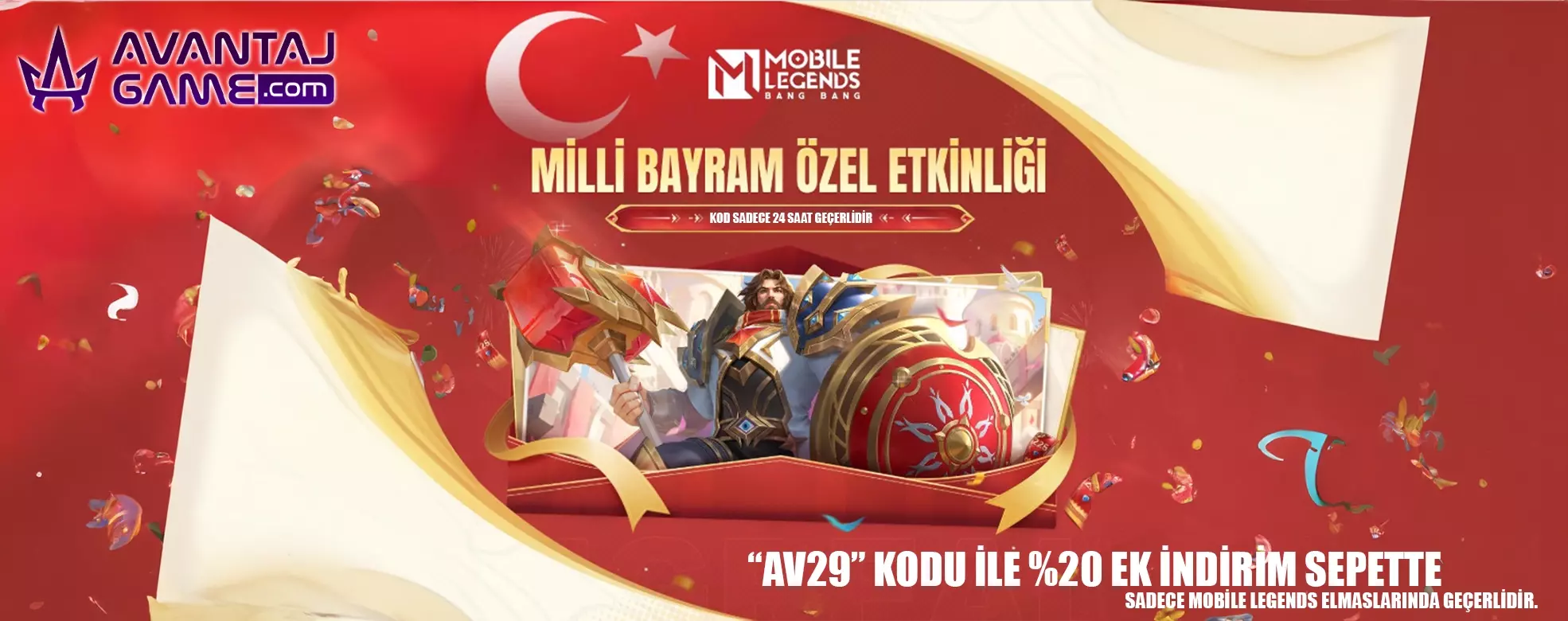 🎉 Bayrama Özel Mobile Legends Elmas İndirimi AvantajGame’de! 🎉