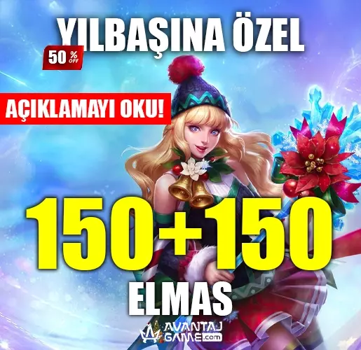 165 Elmas İlk Yüklemede 300 Elmas - Mobile Legends Bang Bang