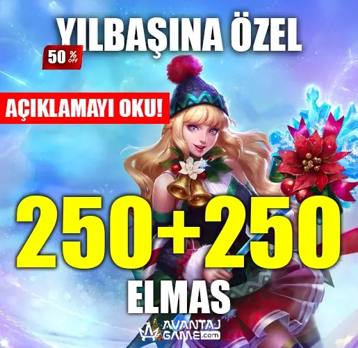 275 Elmas İlk Yüklemede 500 Elmas - Mobile Legends Bang Bang
