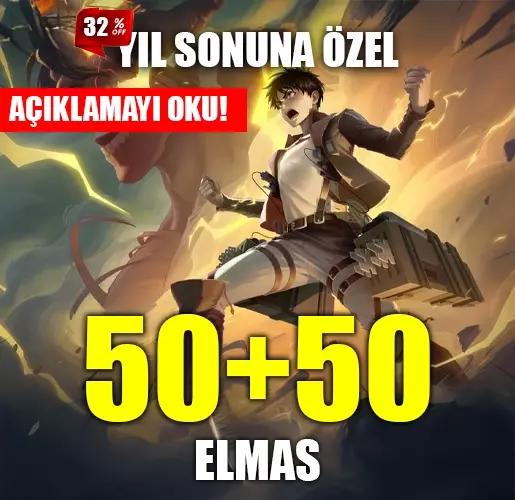 55 Elmas İlk Yüklemede 100 Elmas - Mobile Legends Bang Bang