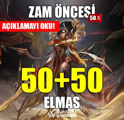 55 Elmas İlk Yüklemede 100 Elmas - Mobile Legends Bang Bang