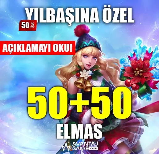 55 Elmas İlk Yüklemede 100 Elmas - Mobile Legends Bang Bang