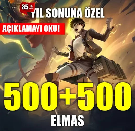 565 Elmas İlk Yüklemede 1000 Elmas - Mobile Legends Bang Bang
