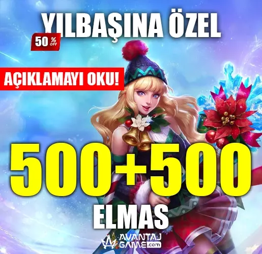 565 Elmas İlk Yüklemede 1000 Elmas - Mobile Legends Bang Bang
