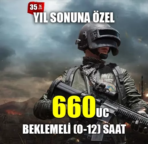 Beklemeli (0-12) Saat Pubg Mobile 660 Uc