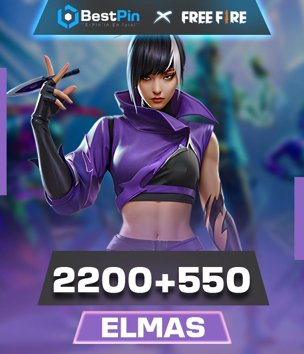 TR Free Fire 2200 + 550 Elmas