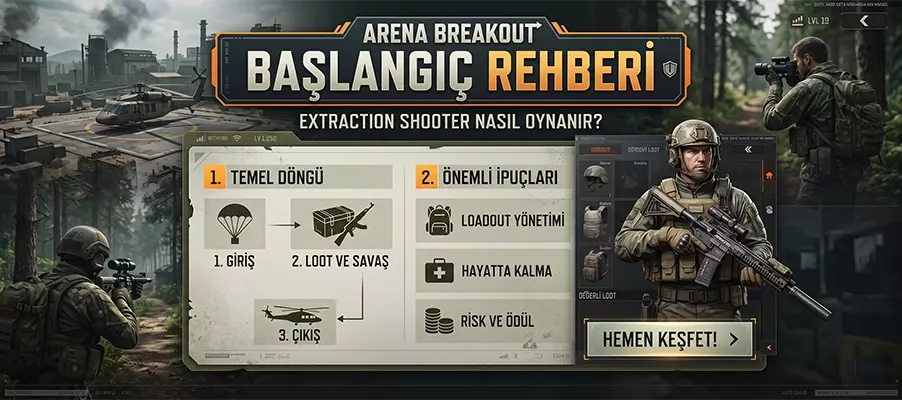 Arena Breakout Başlangıç Rehberi — Extraction Shooter Nasıl Oynanır?