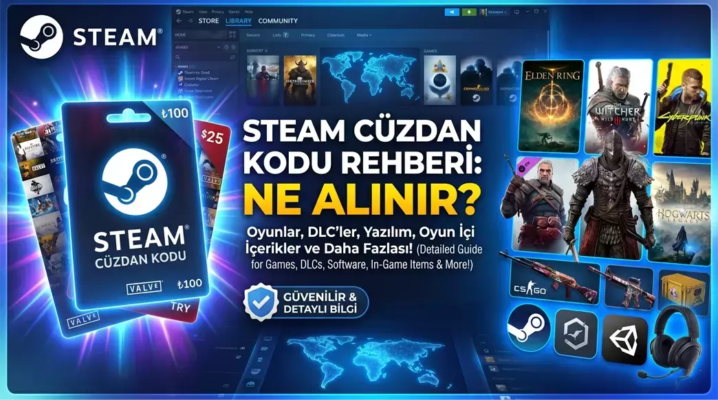 Steam Cüzdan Kodu ile Ne Alınır? Detaylı Rehber