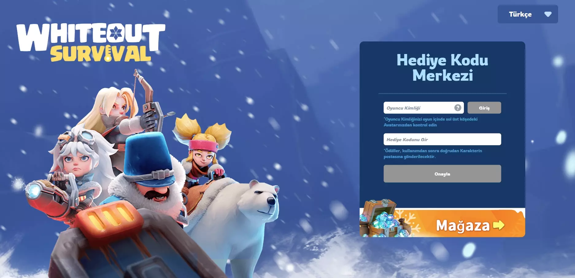 Whiteout Survival Hediye Kodları Ocak 2026