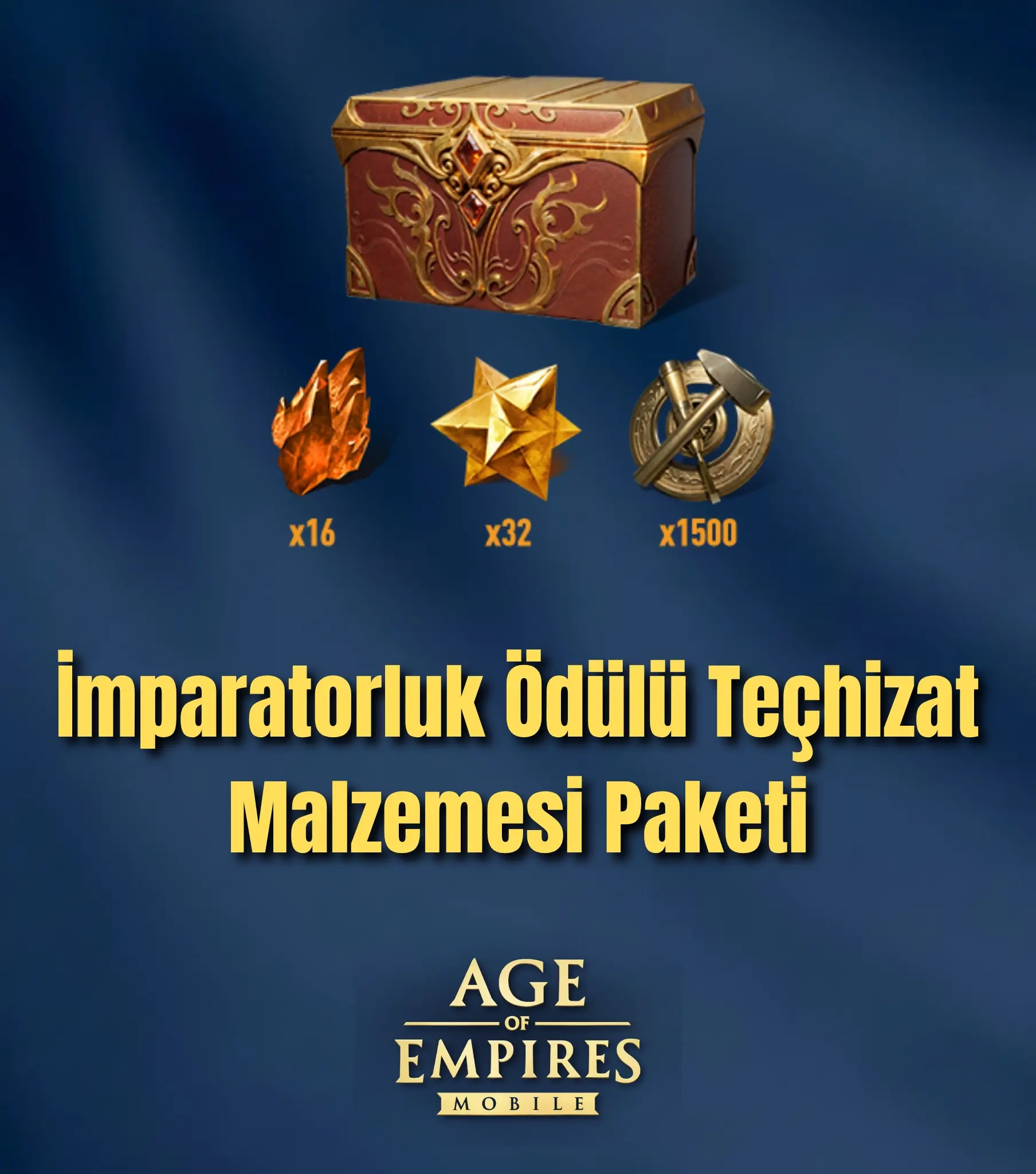 AoE Mobile İmparatorluk Ödülü Teçhizat Malzemesi Paketi