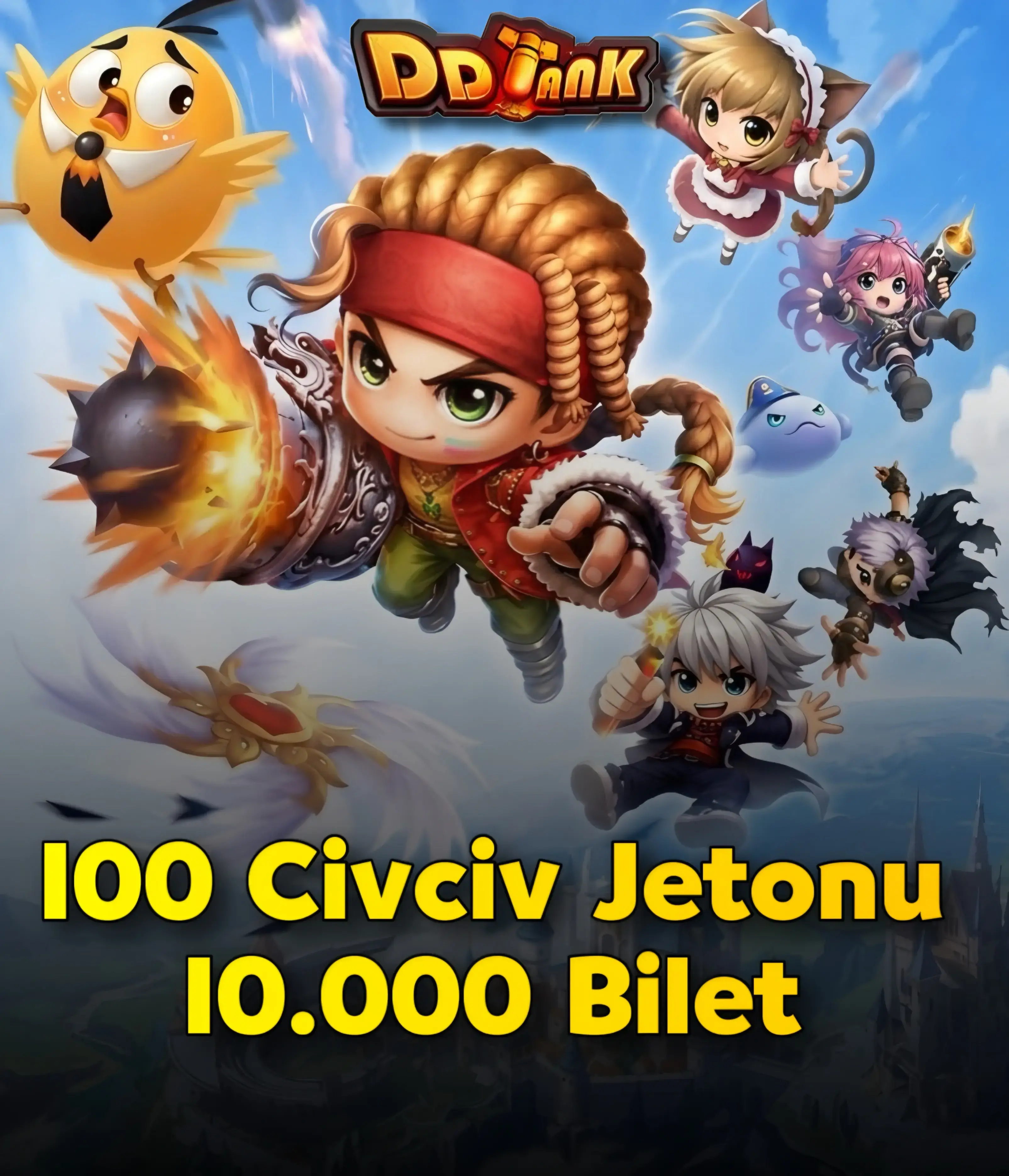 100 Civciv Jetonu + 10.000 Bilet