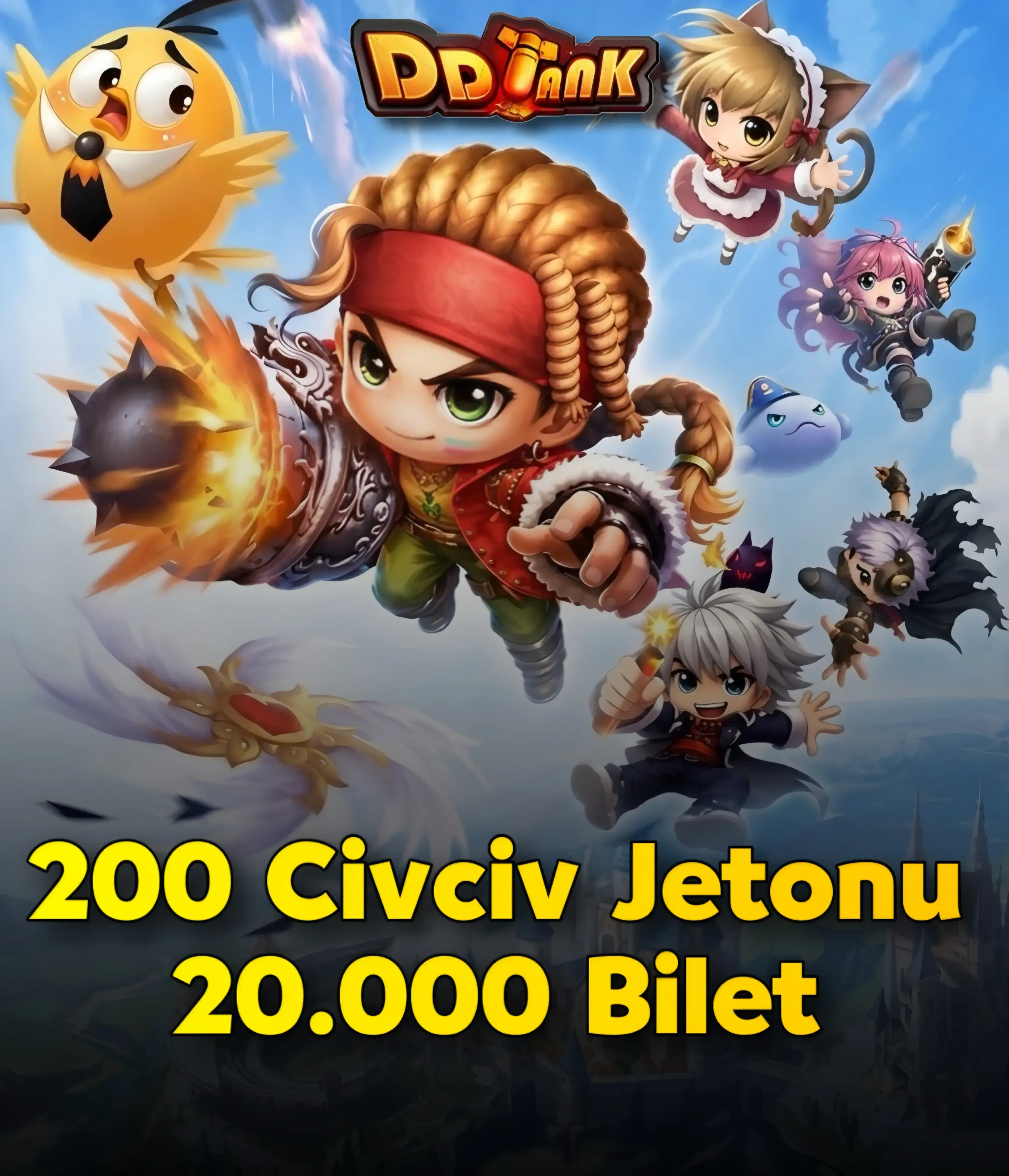 200 Civciv Jetonu + 20.000 Bilet