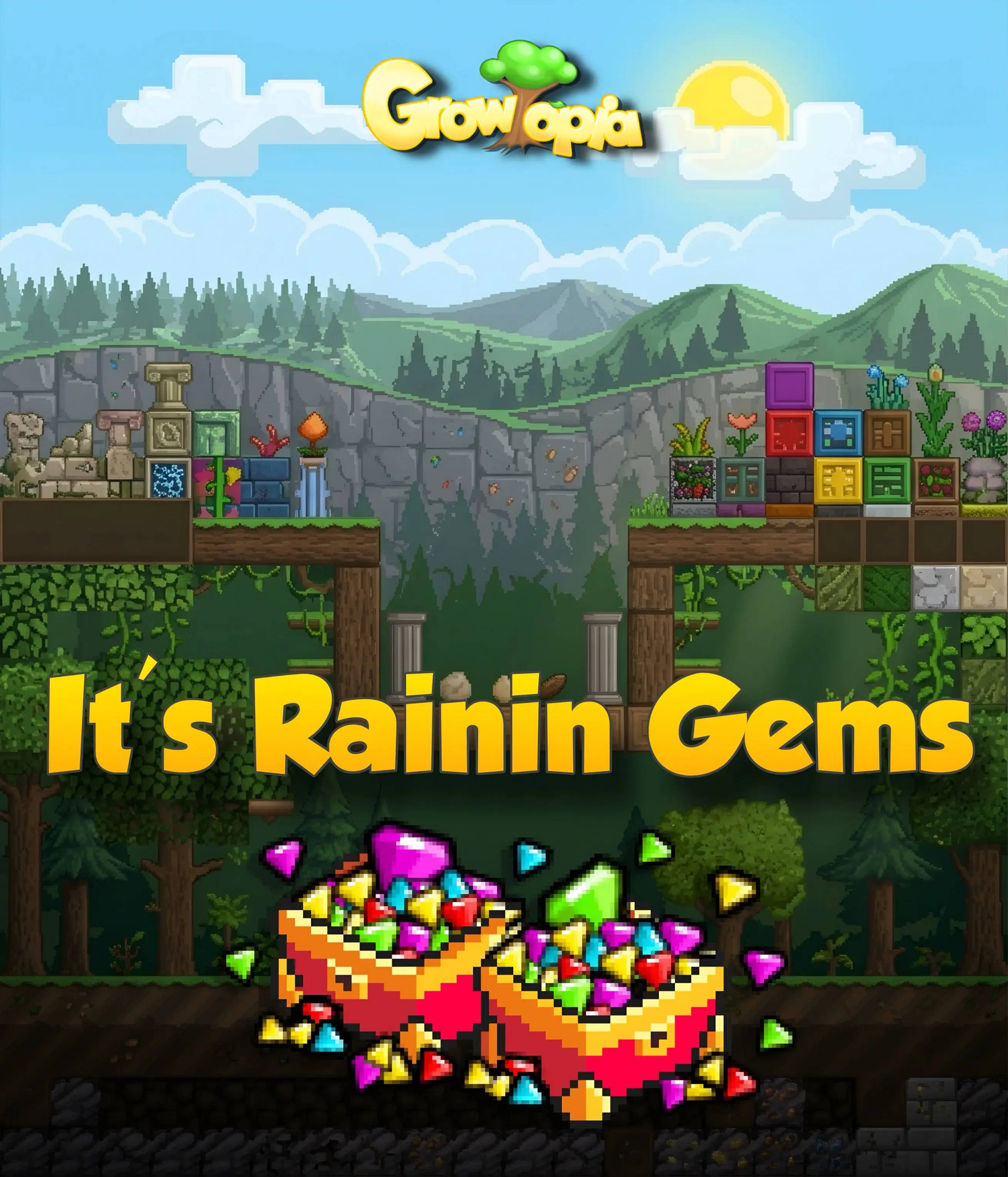 Growtopia It's Rainin' Gems