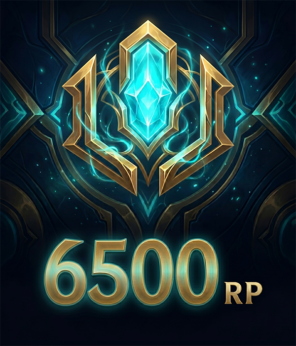 League Of Legends 6500 RP - 50 EUR
