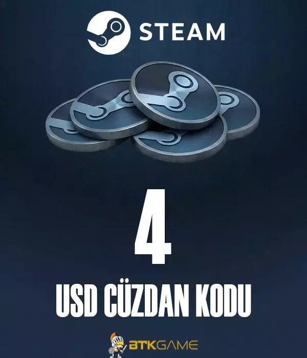 Steam 4 USD Cüzdan Kodu