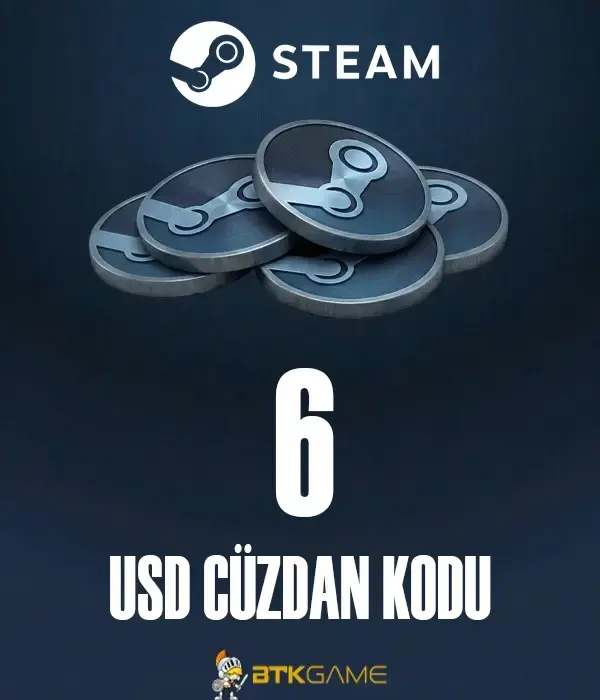Steam 6 USD Cüzdan Kodu