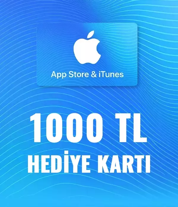 App Store & İtunes Hediye Kartı 1000 TL