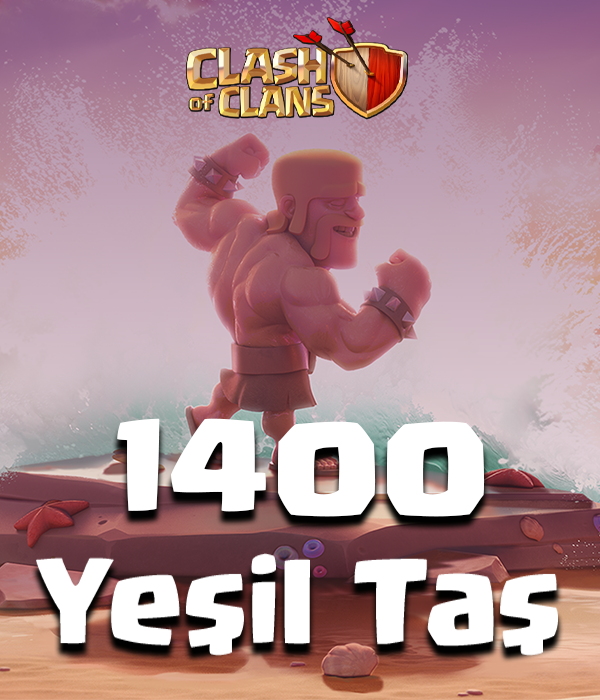 Clash of Clans 1400 Yeşil Taş