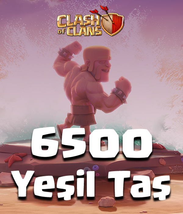 Clash of Clans 6500 Yeşil Taş