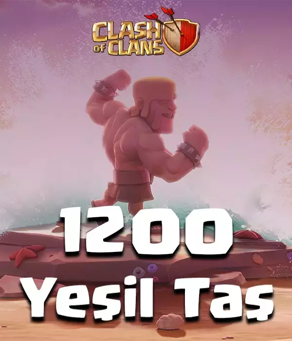 Clash of Clans 1200 Yeşil Taş