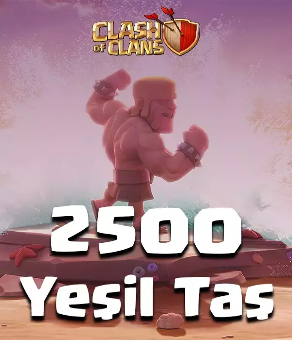 Clash of Clans 2500 Yeşil Taş