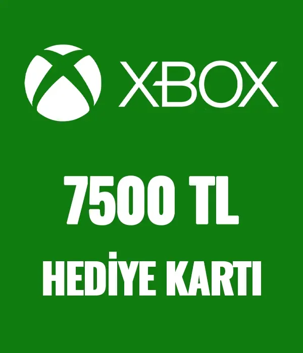 Xbox Live 7500 TL Hediye Kartı