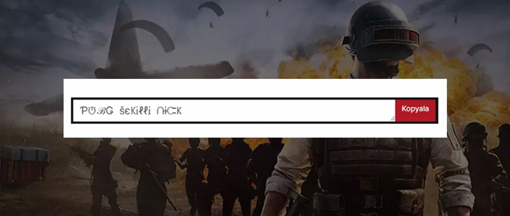Pubg Özel Şekilli Nick Nasıl Yazılır?