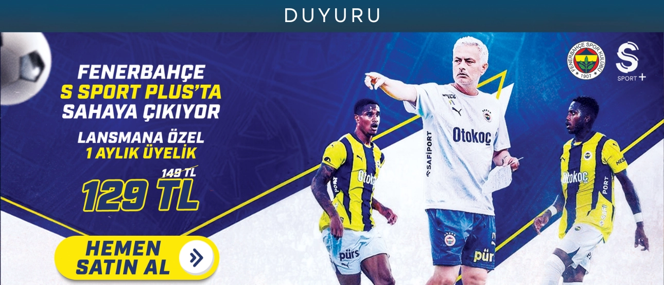 🔶 Fenerbahçe S Sport Plus'ta Sahaya Çıkıyor! 🔶 🔶 Fenerbahçe S Sport Plus'ta Sahaya Çıkıyor! 🔶