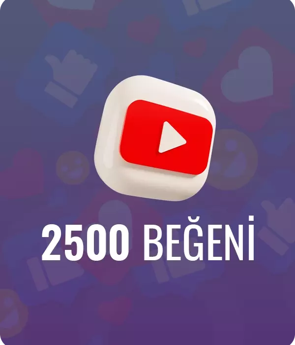 YouTube 2500 Beğeni