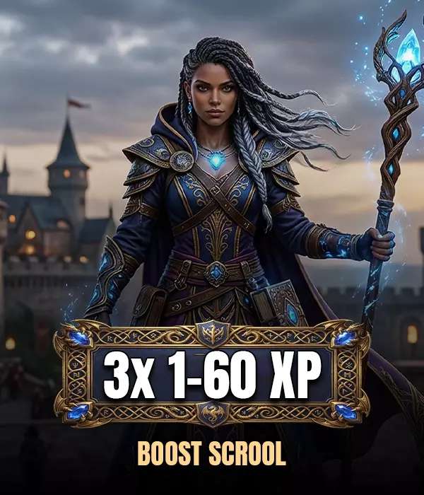 3x 1-60 XP Boost Scroll