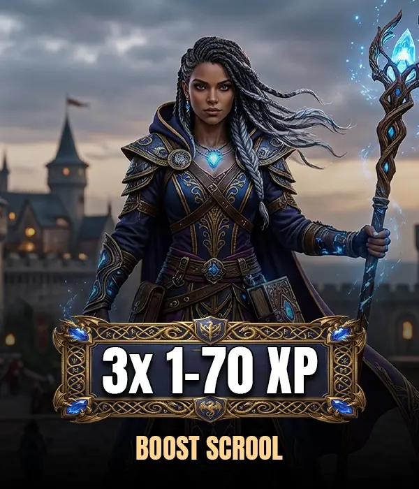 3x 1-70 XP Boost Scroll