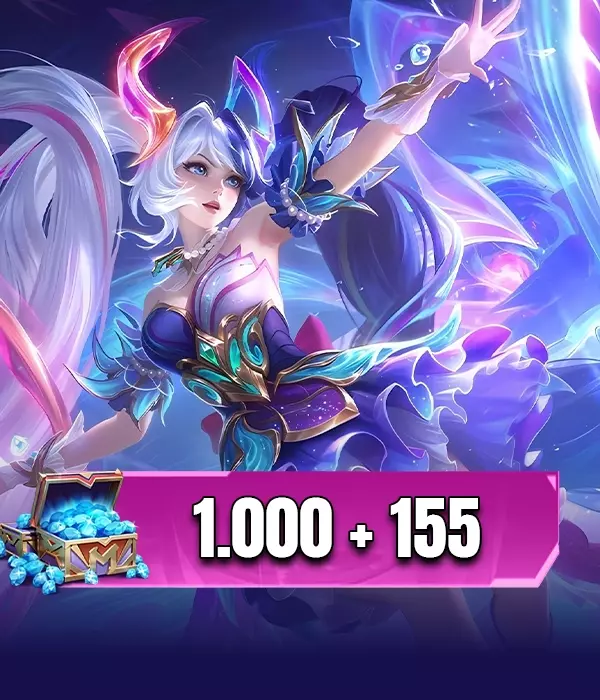 Mobile Legends Bang Bang 1000 + 155 Elmas