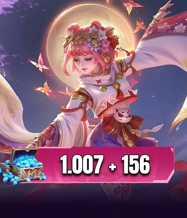 Mobile Legends 1007 + 156  Elmas