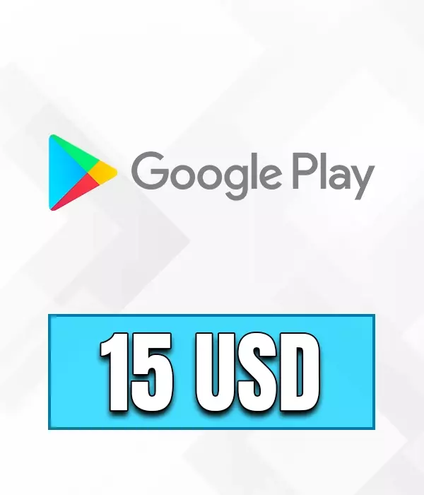 Google Play 15 USD Gift Card