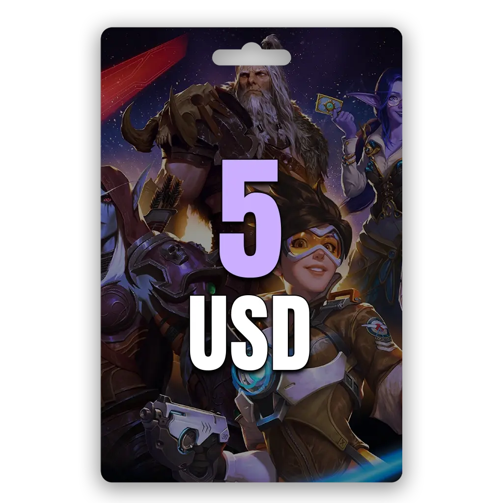Battlenet Blizzard Gift Card 5 USD