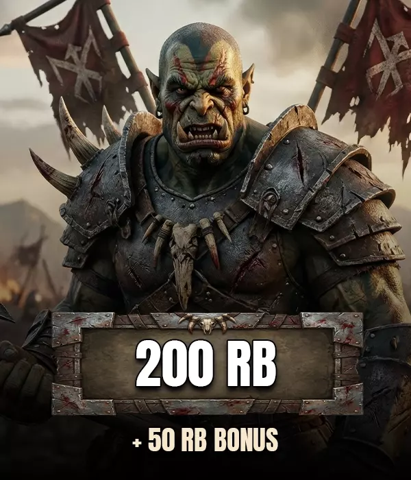 World Of Knight 200 RB + 50 RB Bonus